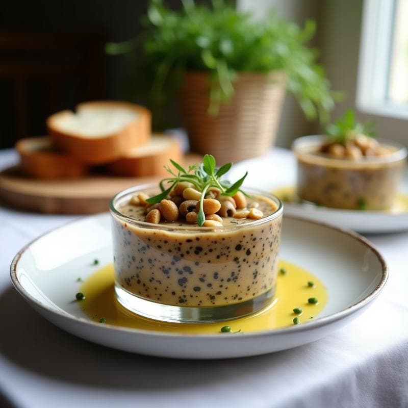 Tartar de Champiñones Portobello con Vinagreta de Mostaza Dijón: Receta Vegana y Cruda