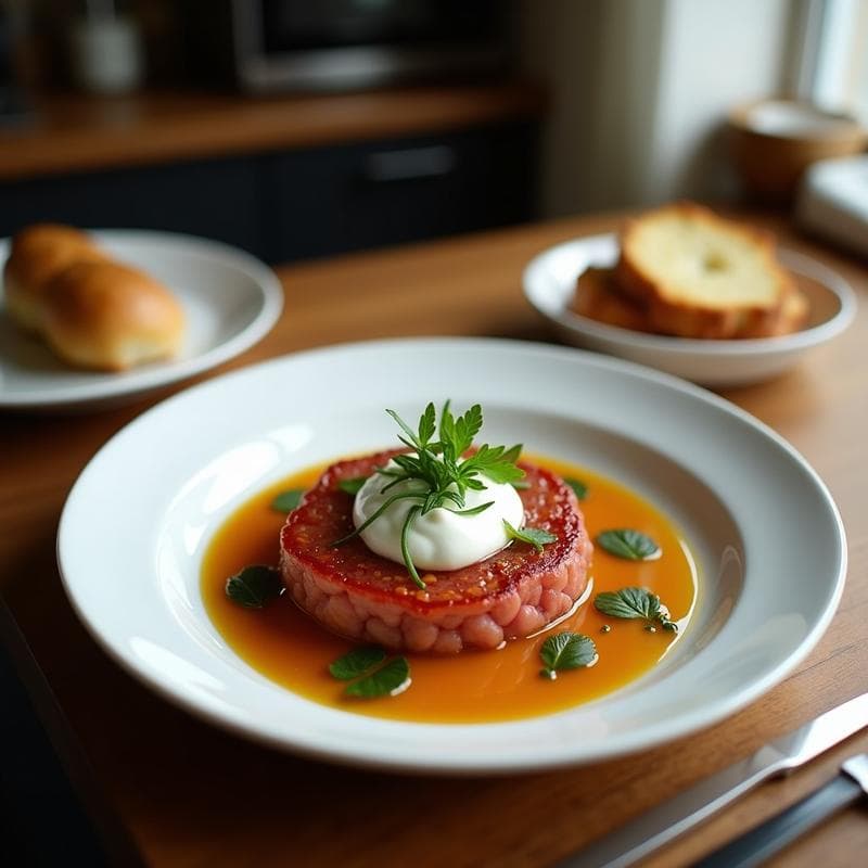 Tartar de Cordero con Yogur y Hierbas Frescas: Receta Gourmet en 15 Minutos con Toque Mediterráneo
