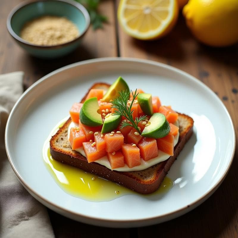 Tartar de Salmón Ahumado con Aguacate y Limón: Receta Fresca y Rápida en 15 Minutos