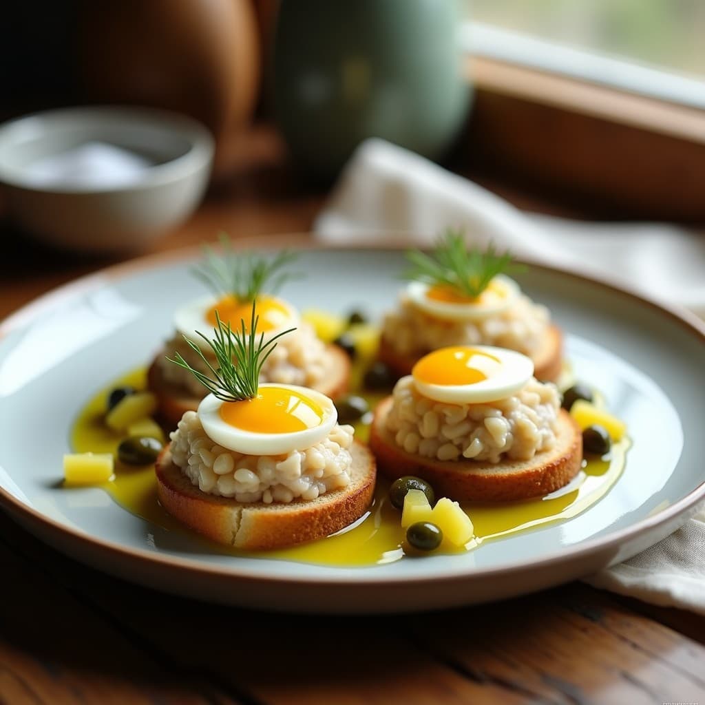Tartar de Higado de Bacalao con Aceite de Oliva y Pickles de Limón: Receta Escandinava Gourmet