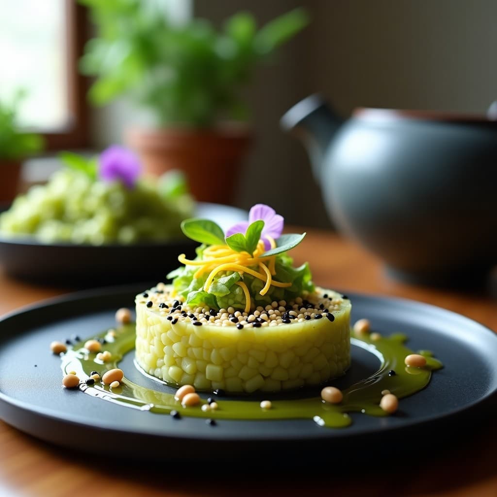 Tartar de Jackfruit con Aceite de Sésamo y Limón Yuzu: Entrante Vegano con Toque Japonés