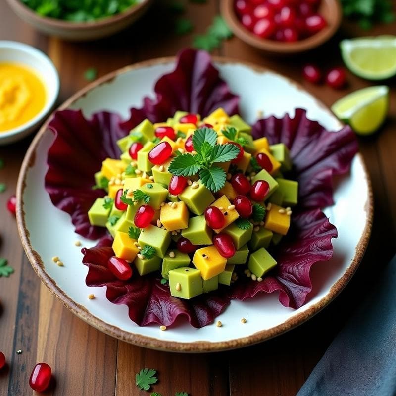 Tartar de Jackfruit y Aguacate: Receta Vegana con Toque Peruano y Ají Amarillo en 15 Minutos