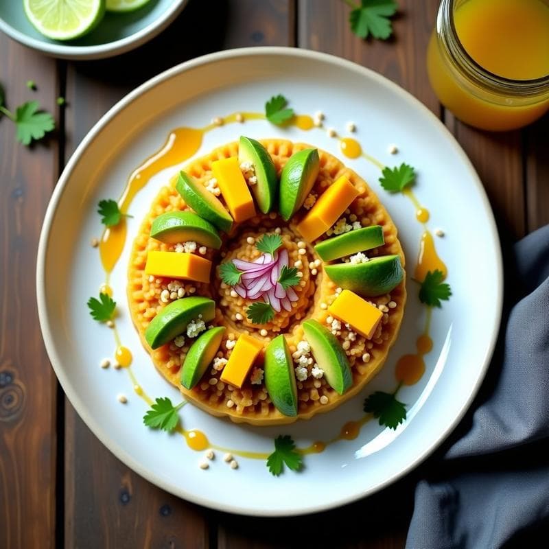 Tartar de Jackfruit con Aguacate y Vinagreta de Mango: Receta Vegana Crudivegana en 15 Minutos