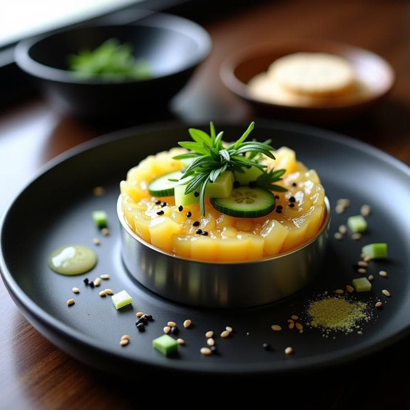 Tartar de Jackfruit con Algas Nori: Receta Vegana Crudivegana con Umami Japonés