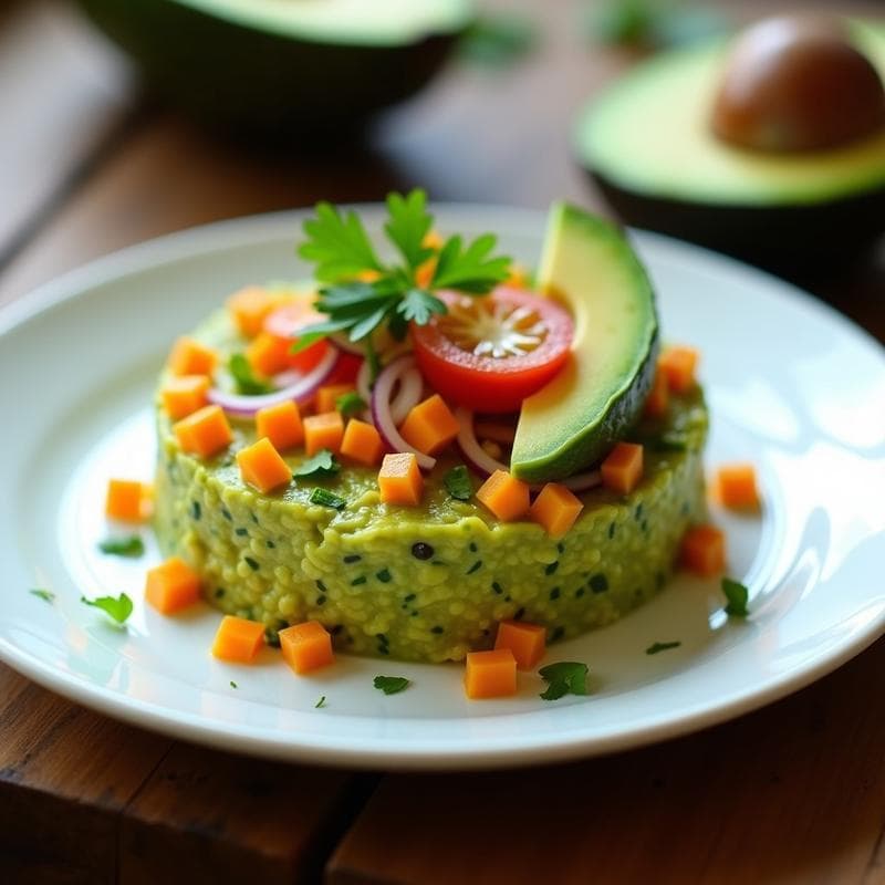 Tartar de Jackfruit verde y Granadilla: Receta Peruano-Vegana con Toque Exótico en 15 Minutos