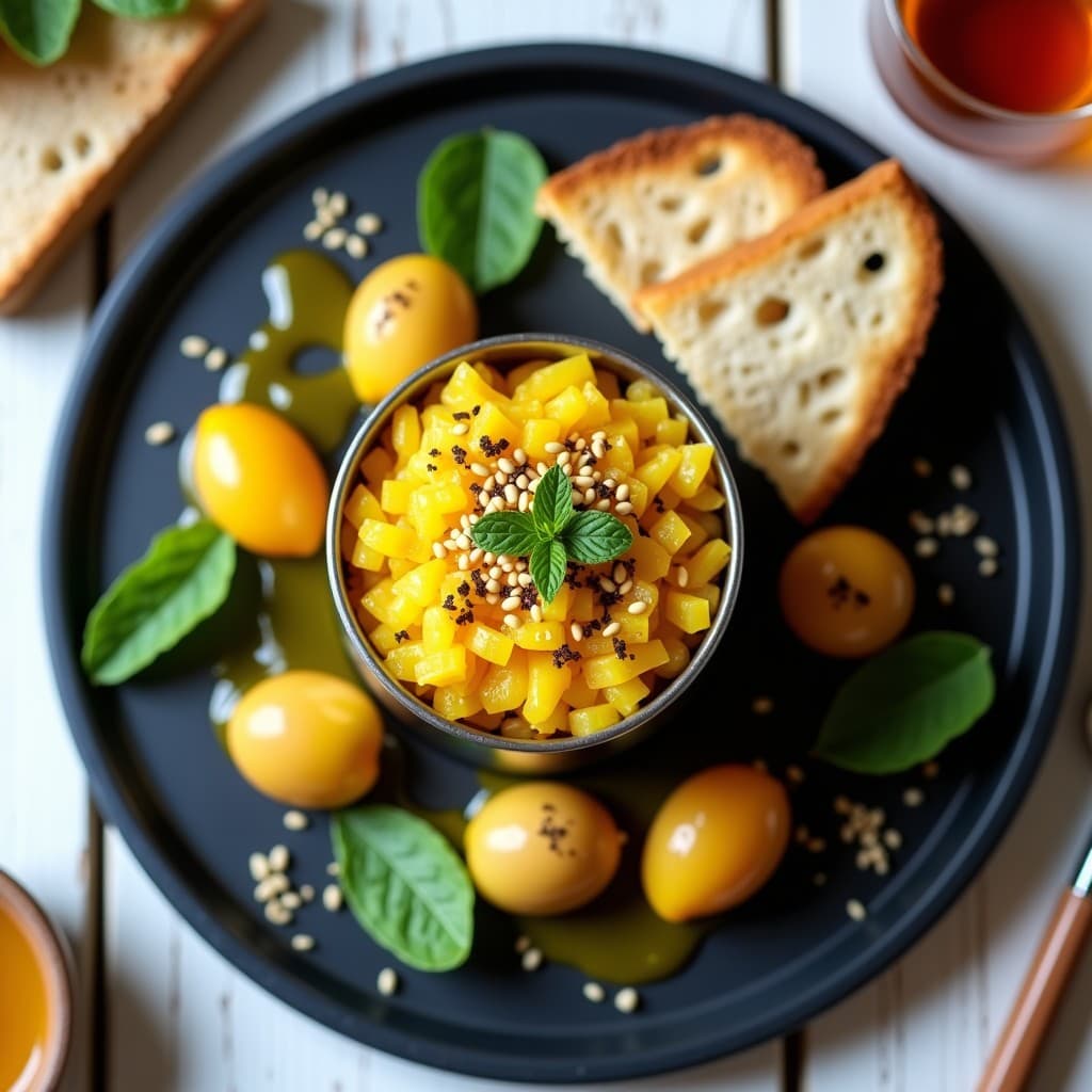 Tartar de Jackfruit y Maracuyá con Vinagreta de Tamarindo: Receta Vegana y Exótica en 15 Minutos