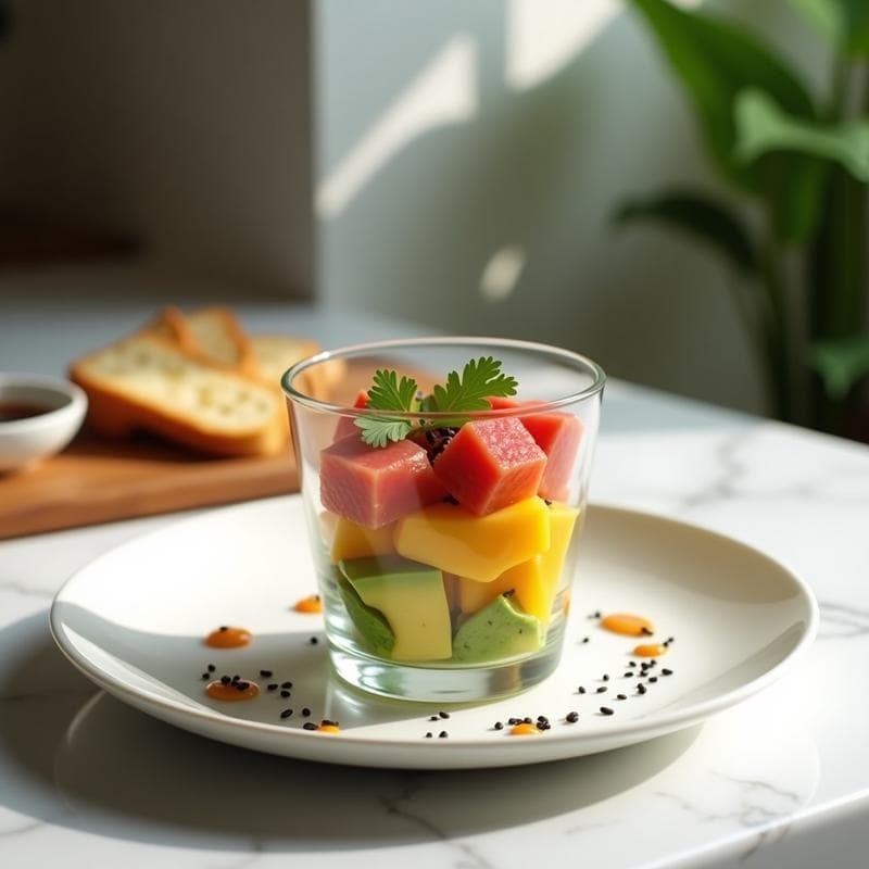 Tártara de Mango y Aguacate con Atún Rojo: Receta Fresca y Alta en Omega-3 en 15 Minutos