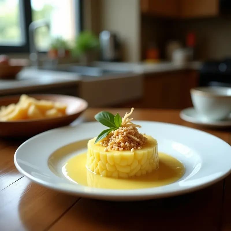 Tartar de Piña y Jengibre con Crujiente de Coco: Receta Vegana y Antiinflamatoria en 10 Minutos