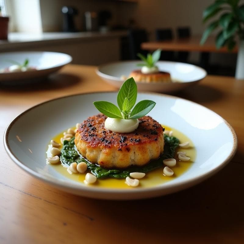 Tartar de Champiñones Portobello con Trufa y Aceite de Walnut: Receta Vegana Gourmet
