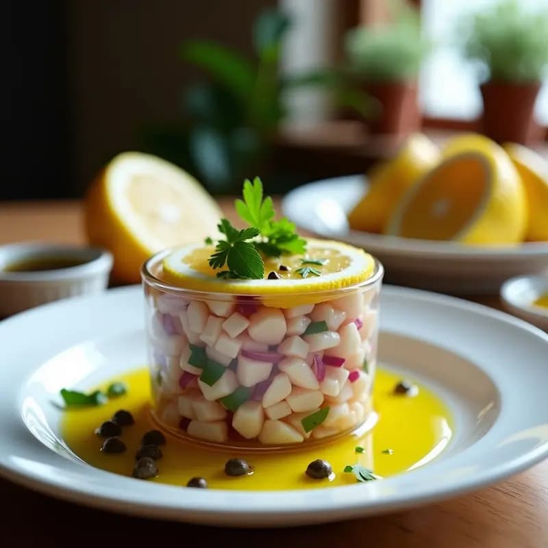 Tartar de Pulpo Gallego con Limón Ahumado: Receta Fresca y Ultraproteica en 15 Minutos