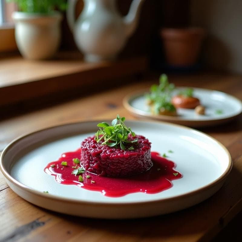 Tartar de Remolacha Ahumada con Cebolla Morada: Receta Crudivegana en 15 Minutos sin Cocción