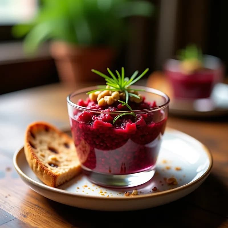 Tartar de Remolacha Ahumada con Nueces: Receta Vegana y Crujiente en 15 Minutos