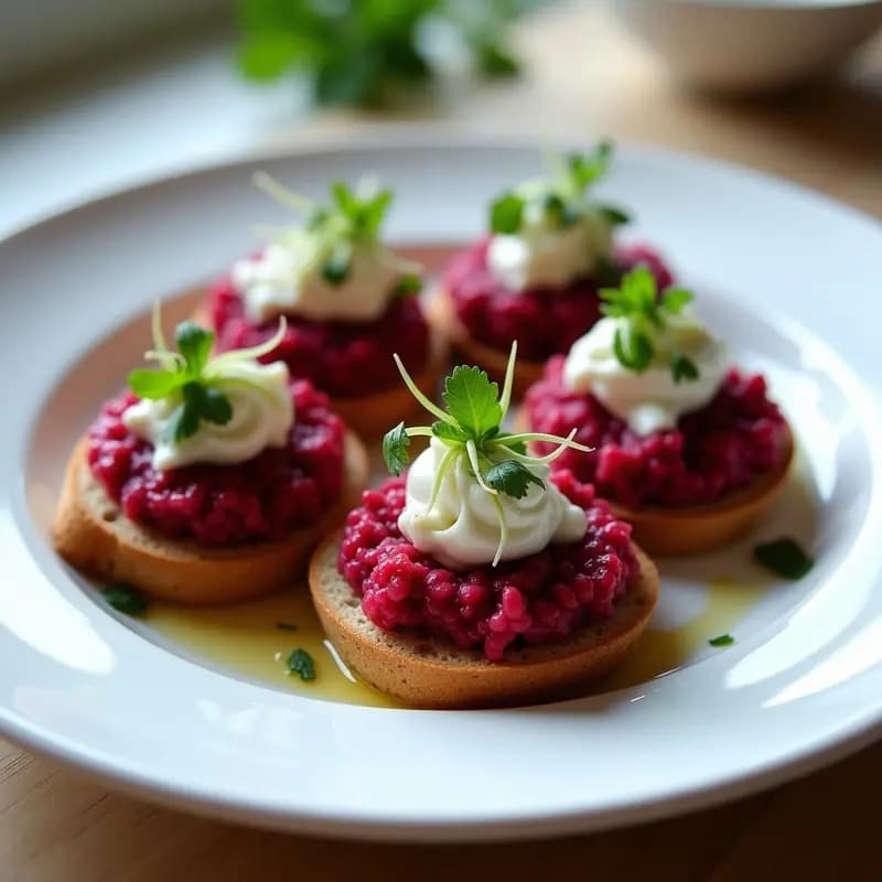 Tartar de Remolacha Ahumada con Queso Vegano: Receta Crudivegana y Alta en Proteínas