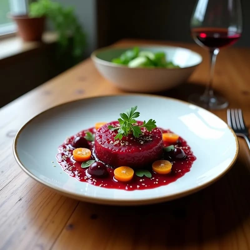 Tartar de Remolacha y Coco Ahumado: Receta Vegana Sin Cocinar en 10 Minutos