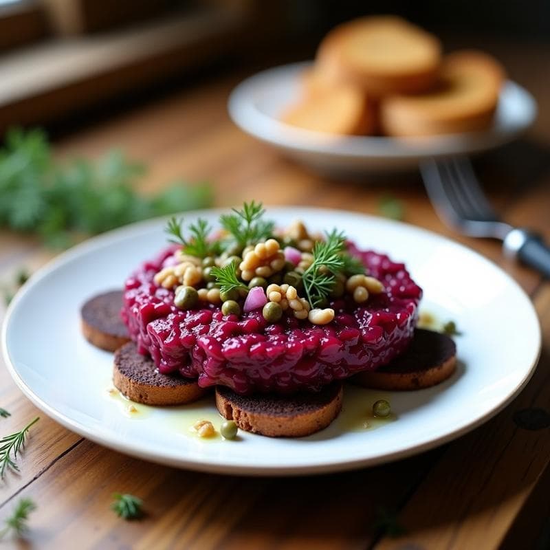 Tartar de Remolacha Ahumada: Receta Crudivegana Express con Toque Gourmet