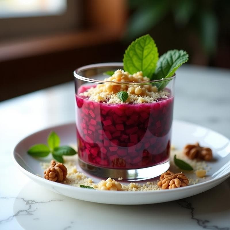 Tartar de Remolacha Crudivegano con Parmesano Vegano: Receta Alta en Nutrientes y Sin Cocción