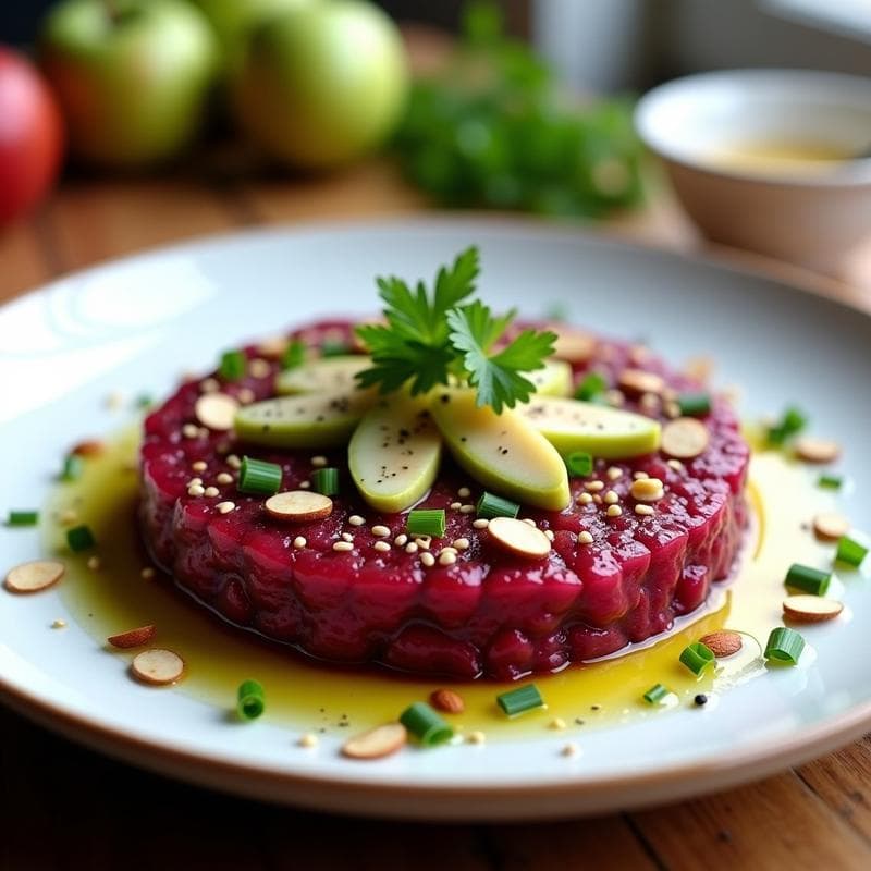 Tartar de Remolacha Crudivegano: Receta Saludable y Rápida en 15 Minutos