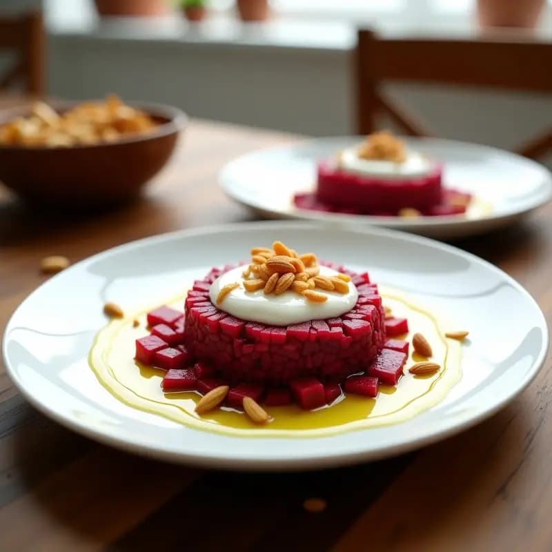 Tartar de Remolacha y Goi Berri con Salsa de Yogur: Receta Fresca y Alta en Antioxidantes