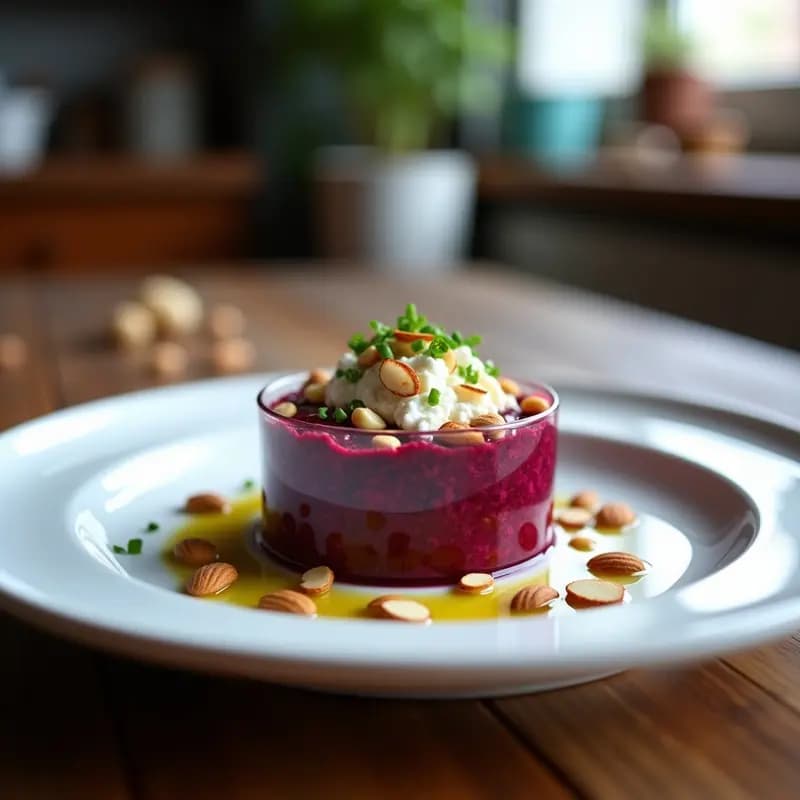 Tartar de Remolacha con Goi Cuajada: Receta Fresca y Sin Cocinar en 15 Minutos