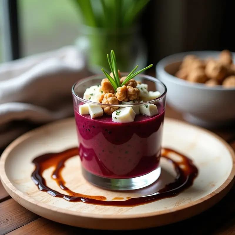 Tartar de Remolacha y Gorgonzola con Nueces: Receta Elegante y Rápida para Impresionar