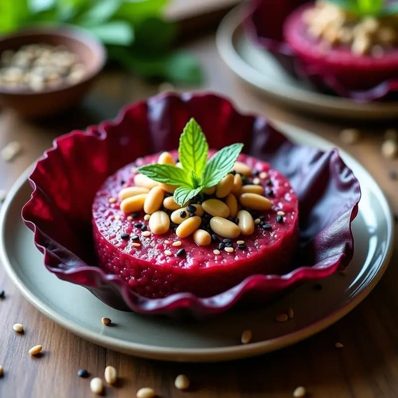Tartar de Remolacha y Nuez de Brasil: Entrante Vegano Crudivegano con Toque Amazónico
