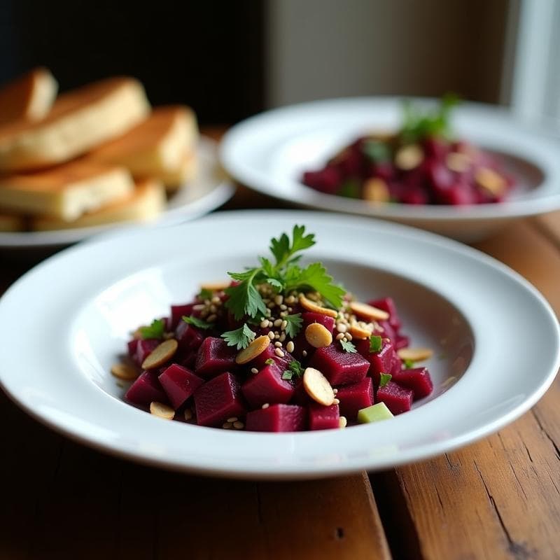 Tartar de Remolacha Zaanouri: Receta Marroquí Tradicional con Toque Moderne en 15 Minutos