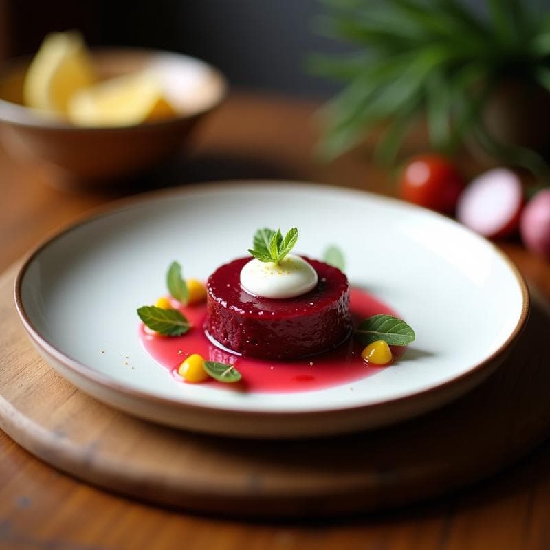 Tartar de Remolacha y Azafrán: Receta Vegana Ultra Fresca con Toque Gourmet