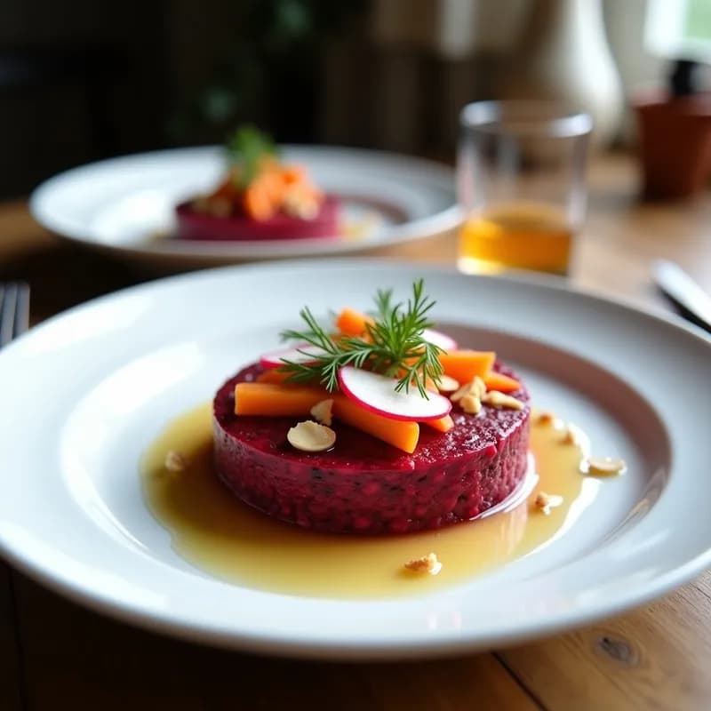 Tartar de Remolacha y Zanahoria con Encurtidos: Receta fresca y crujiente en 15 minutos