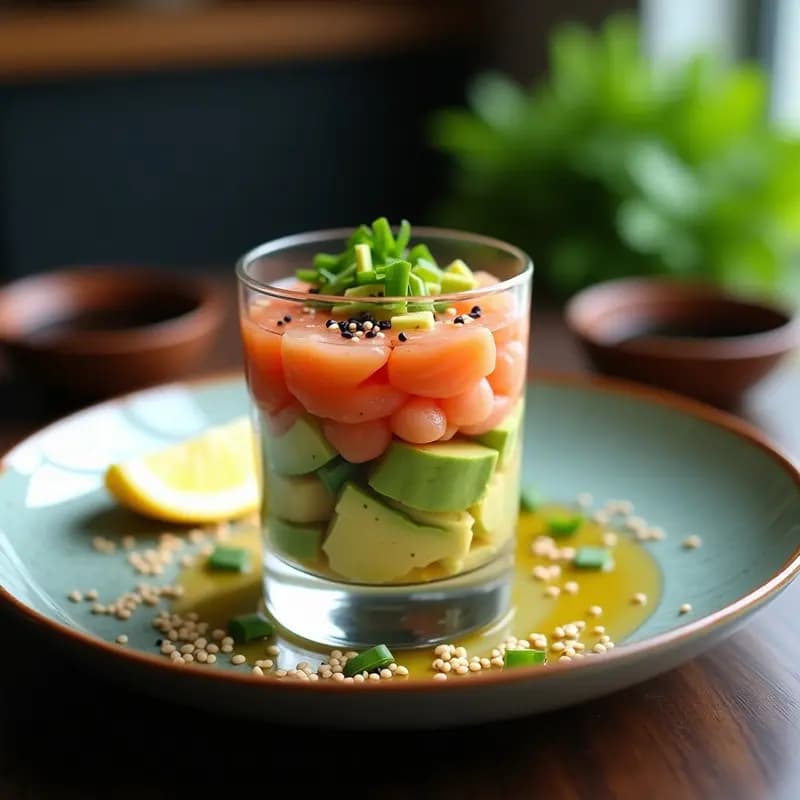 Tartar de Salmón y Aguacate con Limón: Receta Fácil y Alta en Omega-3 en 15 Minutos