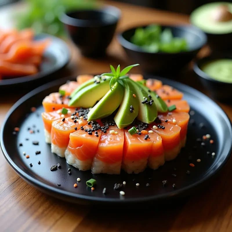 Tartar de Salmón y Aguacate con Salsa Wasabi: Receta Fresca y Ultra Rápida