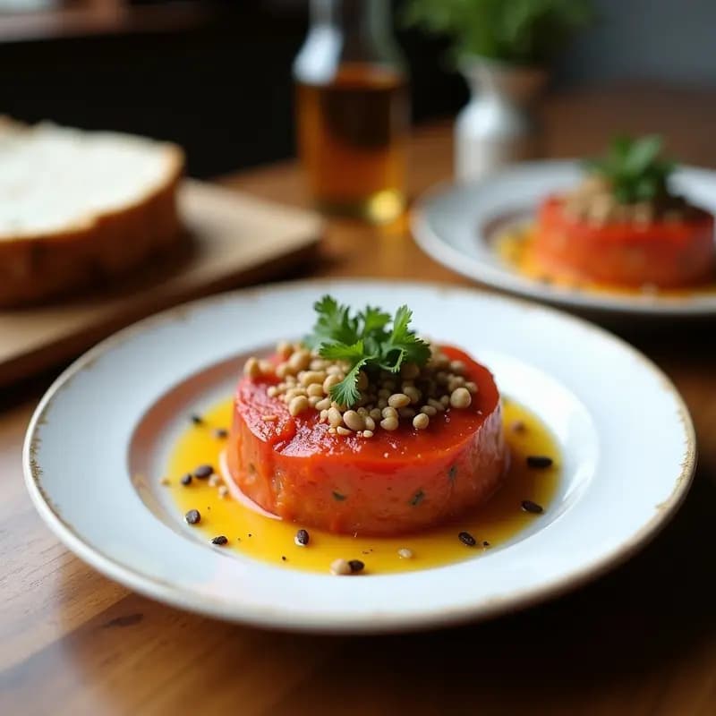 Tartar de Tomate de Árbol y Cacahuete: Receta Colombiana Vegana con Toque Exótico