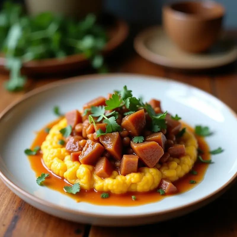 Tártara de Jackfruit con Vinagreta de Tamarindo y Cacahuete: Receta Vegana Sin Cocinar Alta en Fibra