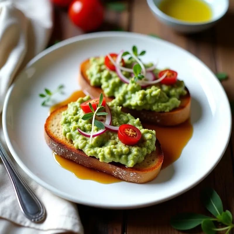 Tartare de Aguacate y Tomates Secos: Entrante Francés Vegano con Toque de Vinagre Balsámico