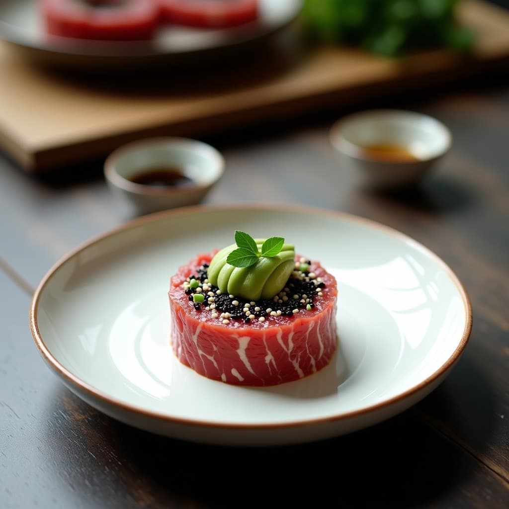 Tartare de Aguacate y Ventresca de Atún con Crujiente de Sésamo: Receta Japonesa Keto