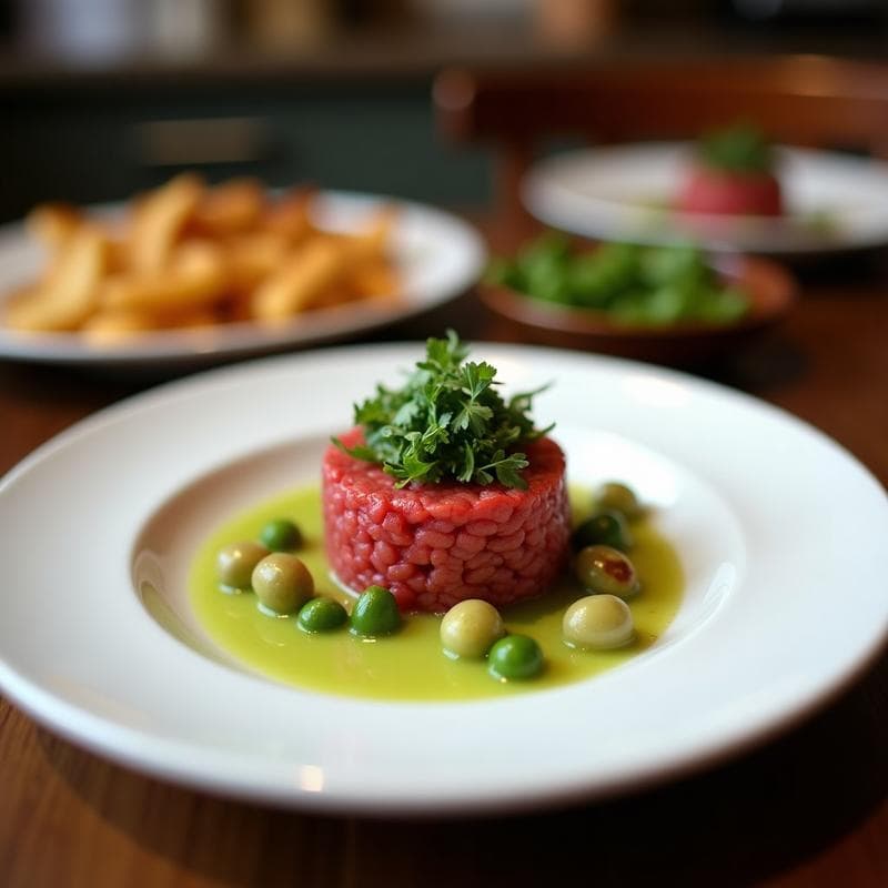 Tartare de Berenjena Ahumada y Aceitunas Verdes: Entrante Vegano con Toque Mediterráneo