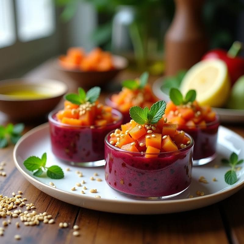 Tartare de Remolacha y Zanahoria con Cúrcuma: Receta Crudivegana en 15 Minutos con Toque Antiinflamatorio