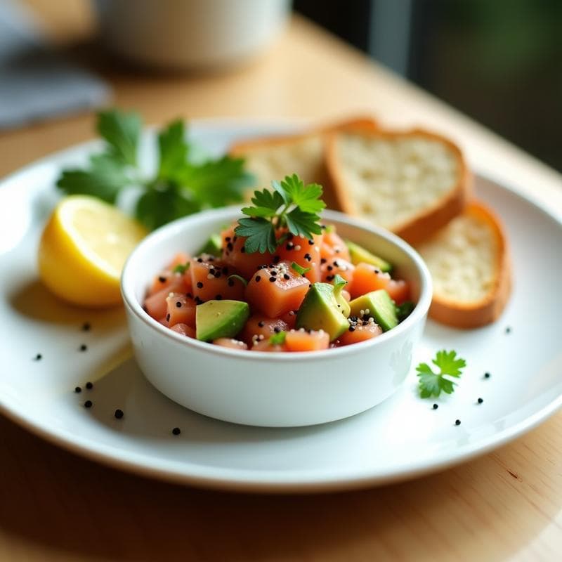 Tartare de Salmón y Aguacate con Toque Cítrico: Receta Gourmet en 15 Minutos