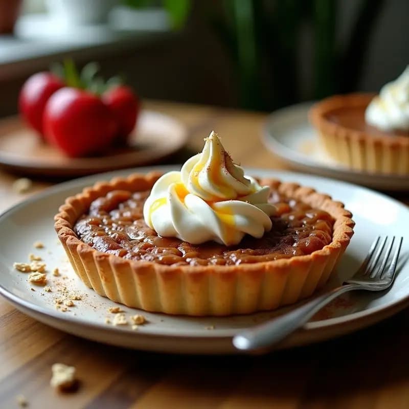 Tarte au Sucre Canadiense: Postre de Azúcar Moreno y Crema de Nata en 1 Hora