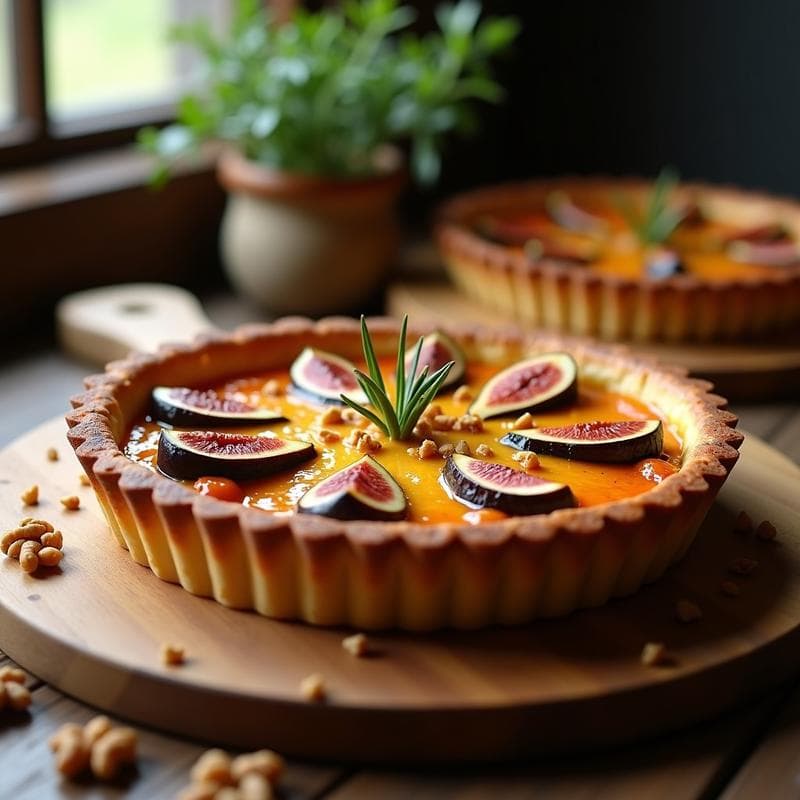Tarte de Brie y Higos Caramelizados: Receta en Horno con Toque Gourmet y Sin Complicaciones