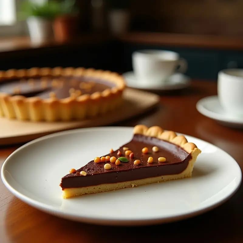 Tarte al Cioccolato con Harina de Garbanzo: Postre Italiano Sin Gluten y Sin Lactosa