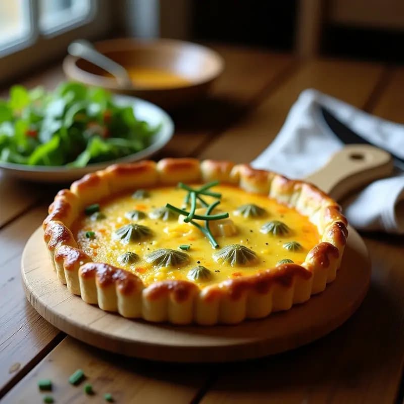 Tarte aux Poireaux Francesa con Queso Gruyère: Receta de Invierno en Masa Brisa