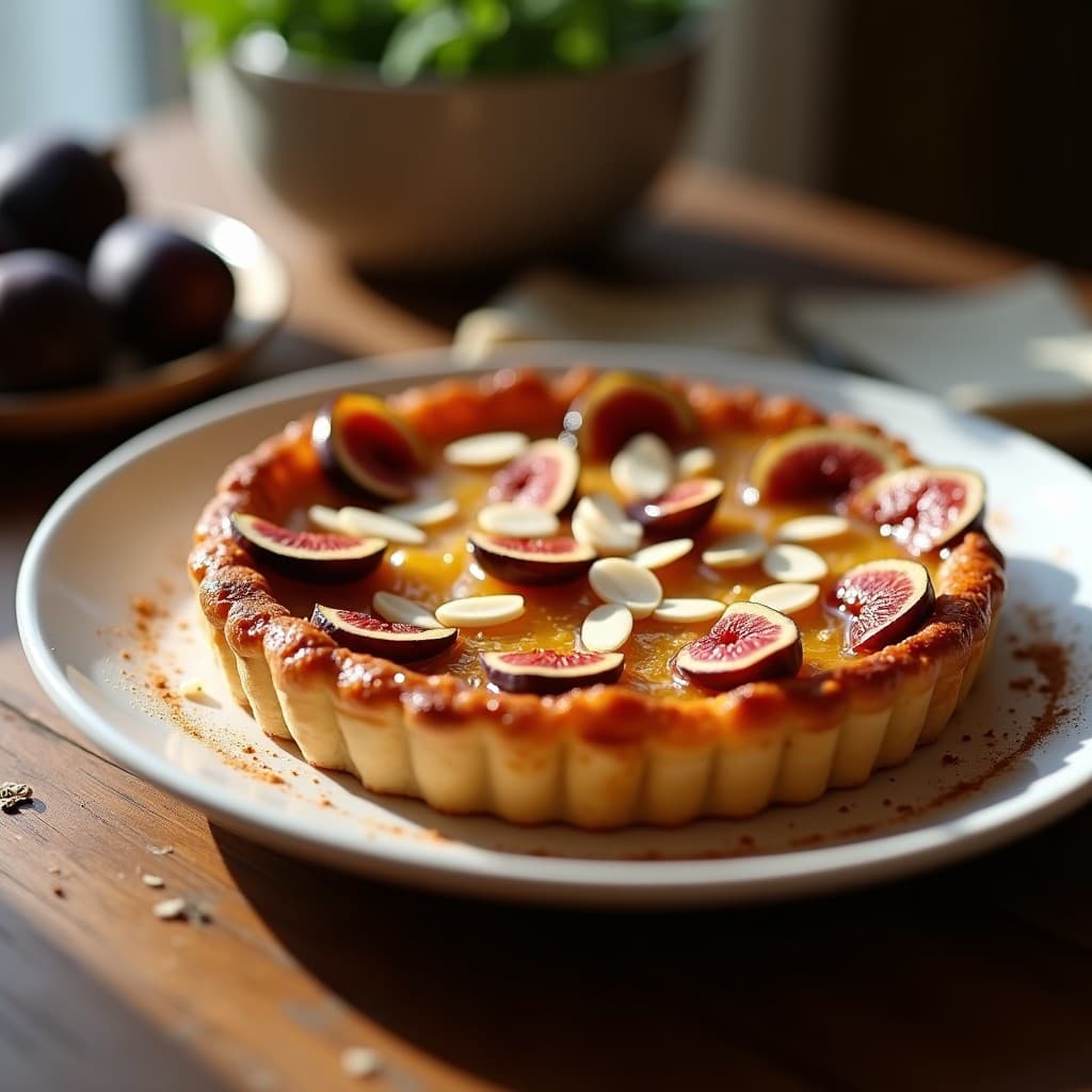 Tarte Tatin de Higos y Queso de Cabra con Masa de Almendra: Postre Francés Sin Harina en Airfryer
