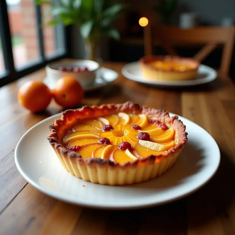 Tarte Tatin de Manzana y Bacon: Postre Francés Dulce-Salado Sin Lácteos