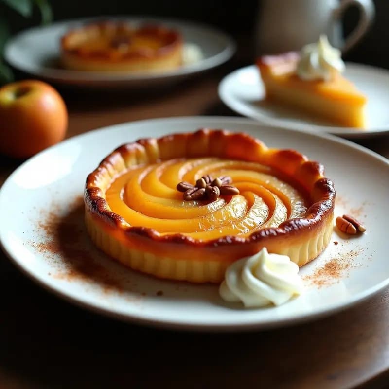 Tarte Tatin de Manzana y Canela: Receta Francesa Keto con Masa de Almendra