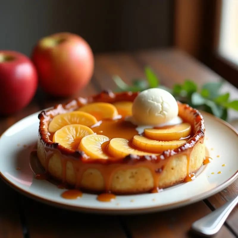Tarte Tatin Francesa de Manzana: Postre Invertido con Caramelo Crujiente