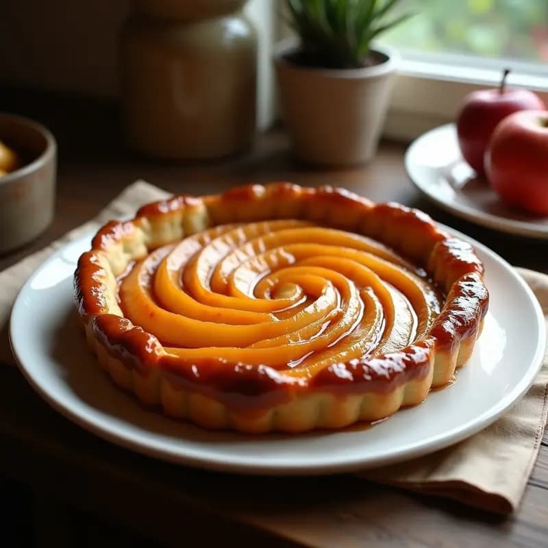 Tarte Tatin Francesa de Manzana: Postre Caramelizado al Revés Tradicional