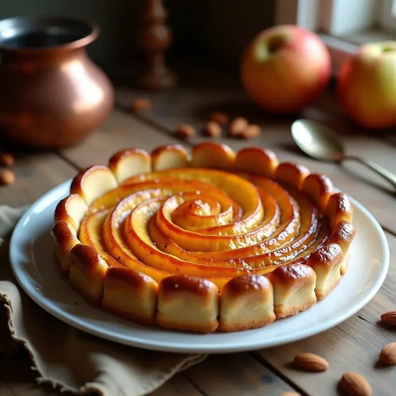 Tarte Tatin de Manzana y Miel: Receta Francesa Sin Azúcar con Masa Integral
