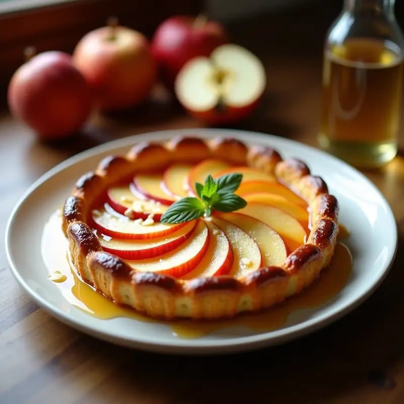 Tarte Tatin de Manzana y Sidra: Receta Tradicional con Menos Calorías