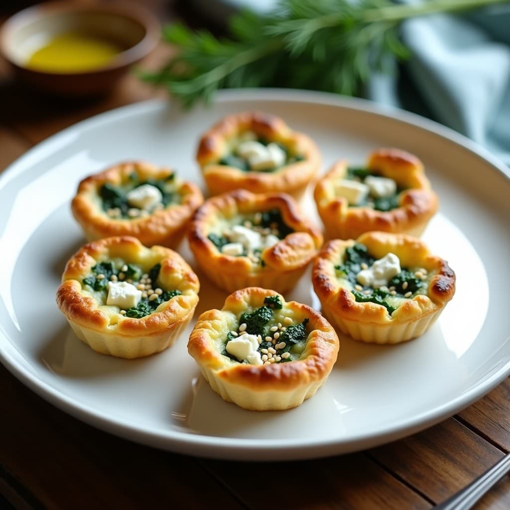 Tartaletas de Espinaca y Queso Feta sin Masa: Receta Keto y Sin Gluten en 20 Minutos