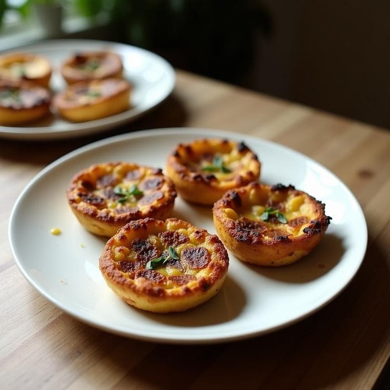 Tartelettes de Champiñones Portobello y Trufa: Receta Francesa Vegana en Airfryer
